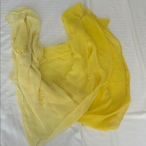 VTG Yellow Large Sarong or Beach Towel